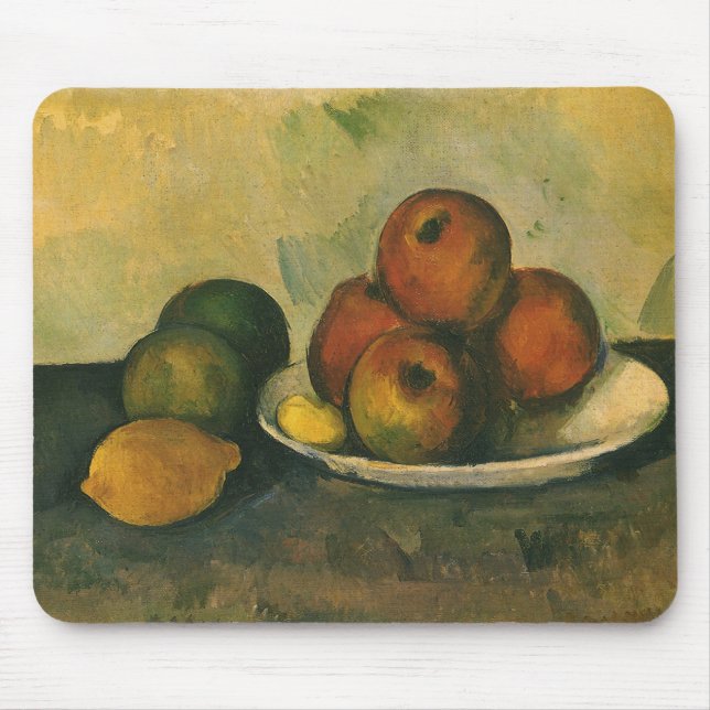 Mousepad Natureza Morta com Maçãs por Paul Cezanne (Frente)