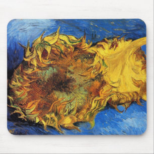 Mousepad Natureza Morta Dois Girassóis Cortados por Vincent