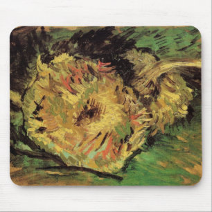 Mousepad Natureza Morta Dois Girassóis Cortados por Vincent