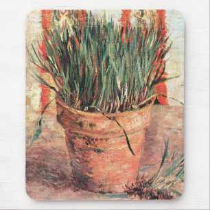 Mousepad Natureza Morta Vaso de Flores com Cebolinho por Vi