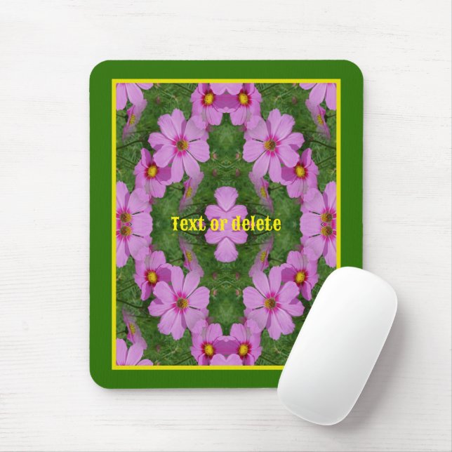 Mousepad Natureza Personalizada das Flores de Margarida do  (Com mouse)