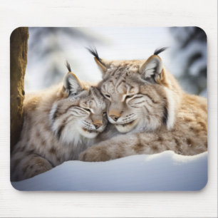 Mousepad Natureza Selvagem da Beleza Selvagem do Lynx Anima