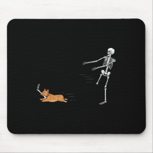 Mousepad Naughn Corgi Dog Diversão Skeleton Halloween