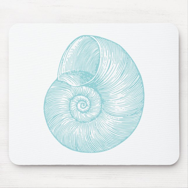 Mousepad Náutica Vintage Marine Seashell (Frente)