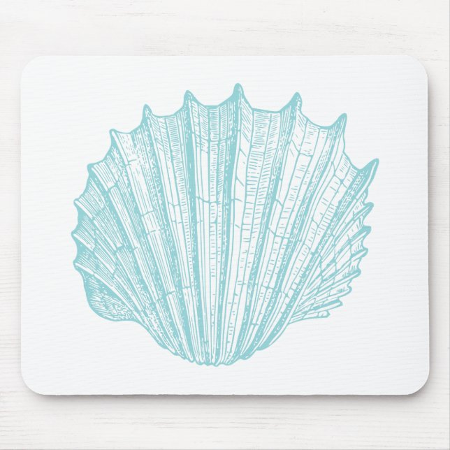 Mousepad Náutica Vintage Marine Seashell (Frente)