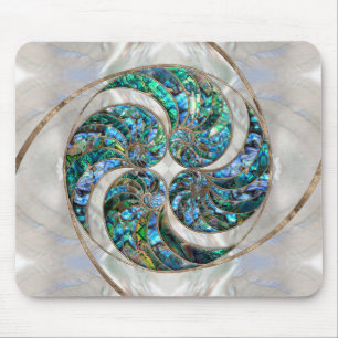 Mousepad Nautilus Shell - Abalone e Pérola