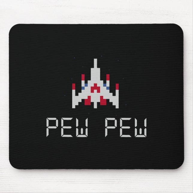 Mousepad Nave de Jogo de Vídeo Retro 1  (Frente)
