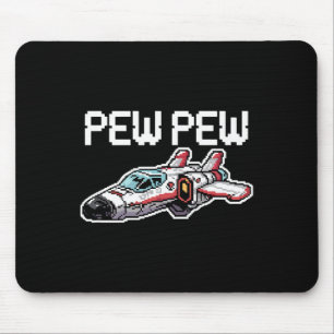 Mousepad Nave de Video Game Retrô Arcade Divertido Nostalgi