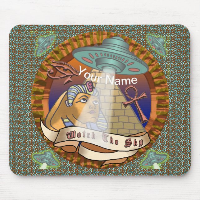 Mousepad Nave Espacial Alien das Pirâmides   (Frente)