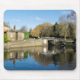 Mousepad Navegação Calder e Hebble. Eclusas de Salterhebble
