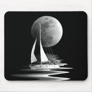 Mousepad Navegador em água lua