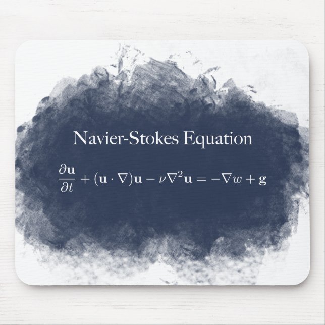 Mousepad Navier Stokes o tapete do rato da matemática & da (Frente)