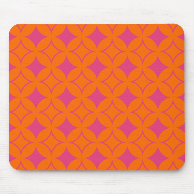 Mousepad Navio cor-de-rosa e laranja (Frente)