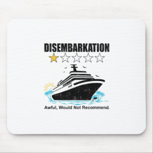 Mousepad Navio de Cruzeiro Divertido Desembarque Terrível N