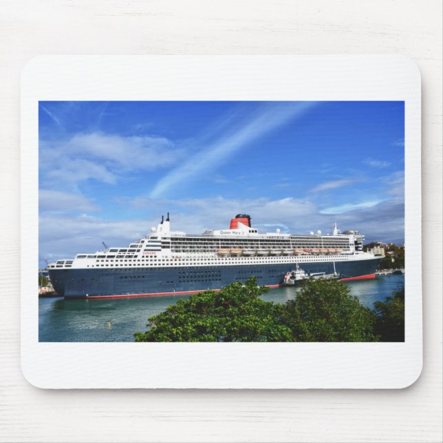 Mousepad Navio de cruzeiros de Queen Mary 2 (Frente)