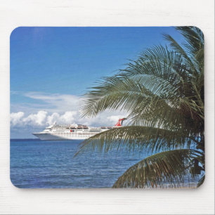 Mousepad Navio de cruzeiros do carnaval entrado em Grande