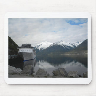 Mousepad Navio de cruzeiros entrado em Skagway, Alaska