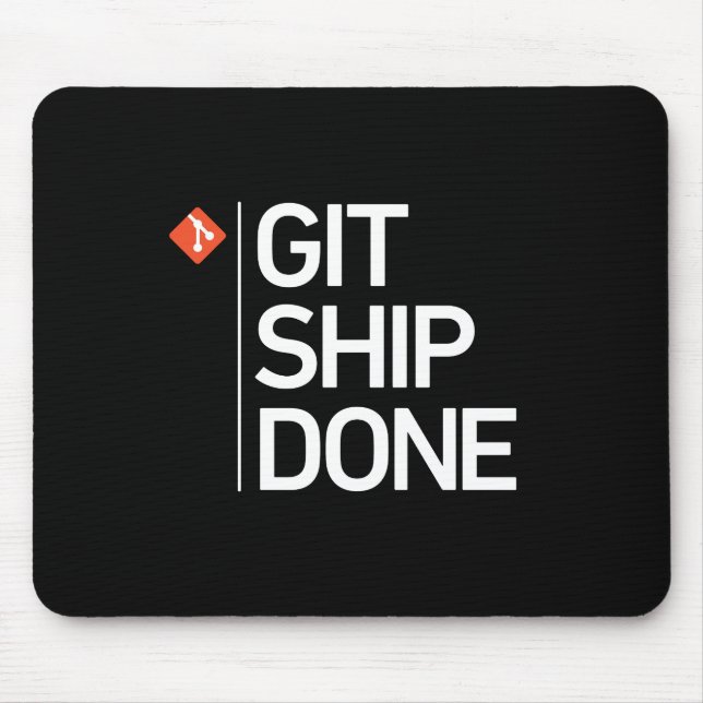 Mousepad Navio de Git feito (Frente)