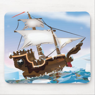Mousepad Navio de navegação no Oceano Ártico