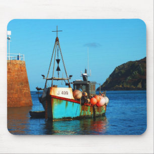 Mousepad Navio de pesca em Bonne Nuit, Jersey