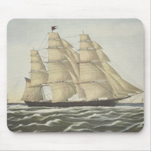 Mousepad Navio de tosquiadeira, nuvem de voo