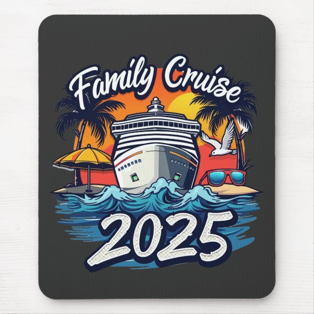 Mousepad Navio de Tripulação Familiar Cruise 2025 (Frente)