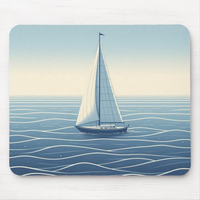 Mousepad Navio de vela no alto mar (Frente)