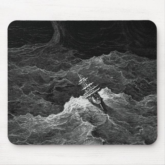 Mousepad Navio no mar tormentoso (Frente)