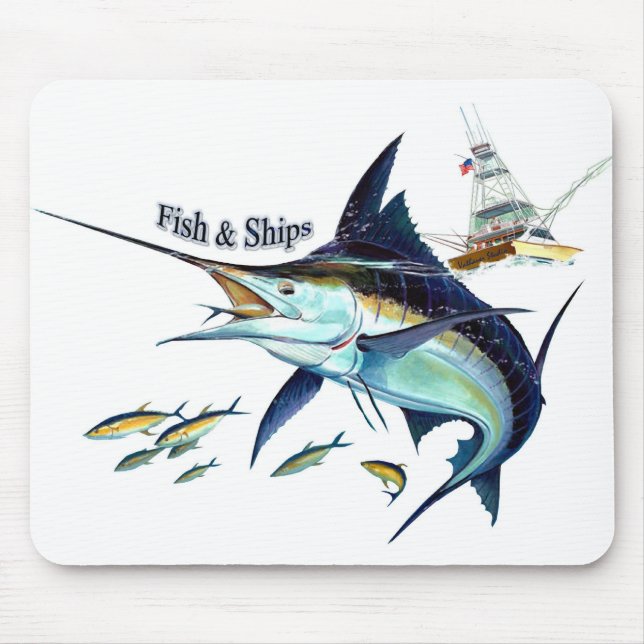 Mousepad navios dos peixes n (Frente)