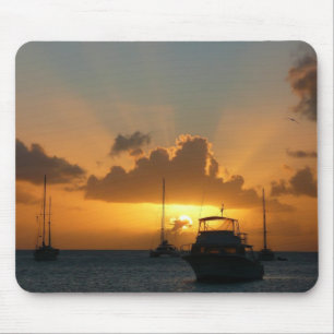 Mousepad Navios e paisagens tropicais solares