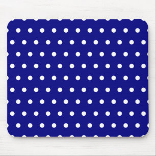 Mousepad Navy e Bolinhas Brancas