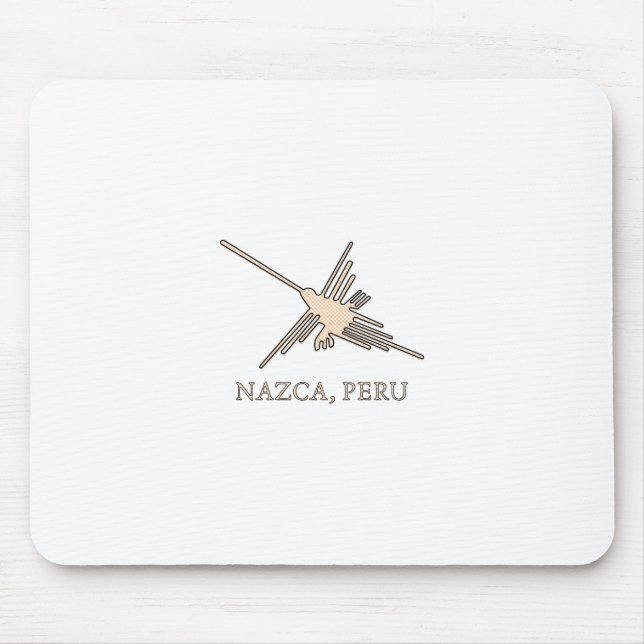 Mousepad Nazca Hummingbird Geoglyph Newsprint (Frente)