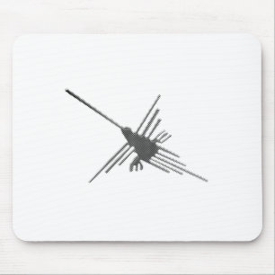 Mousepad Nazca Lines Hummingbird Newsprint