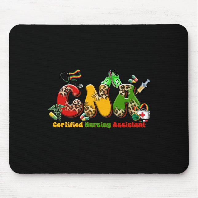 Mousepad Nc Preto Certified Nursing Istant Blac (Frente)