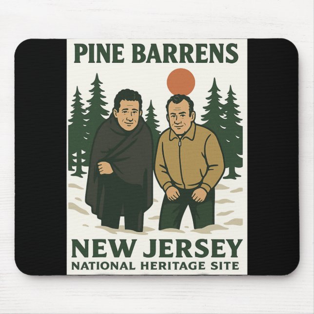 Mousepad Ne Barrens New Jersey Graphic Design  (Frente)