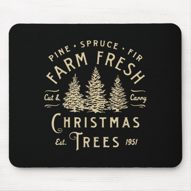Mousepad Ne Spruce Fir Farm Fresh Cut &amp; Carry Christmas (Frente)