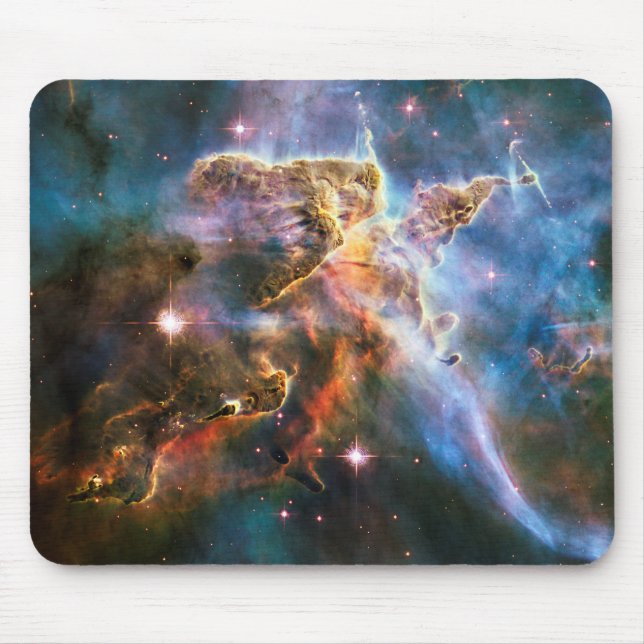 Mousepad Nebulosa da galáxia espacial. Estrelas e astronomi (Frente)