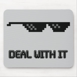 Mousepad Negócio com ele óculos de sol