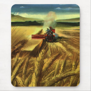 Mousepad Negócio de Fazenda Agrícola Vintage, Cultivo de Tr