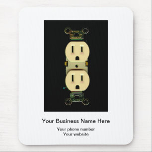 Mousepad Negócio elétrico dos eletricistas da tomada do