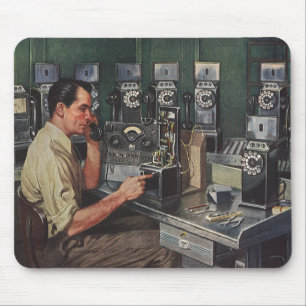 Mousepad Negócios Antigos, Reparador de Telefone de Caixa