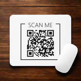 Mousepad Negócios Minimalista Código QR Scan Me