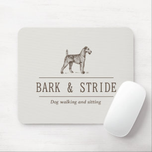 Mousepad Negócios Personalizados de Passeio de Cães Cor Nat