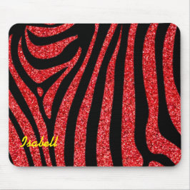 Mousepad Negra Zebra Strike Nome Largura