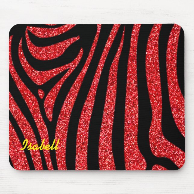 Mousepad Negra Zebra Strike Nome Largura (Frente)
