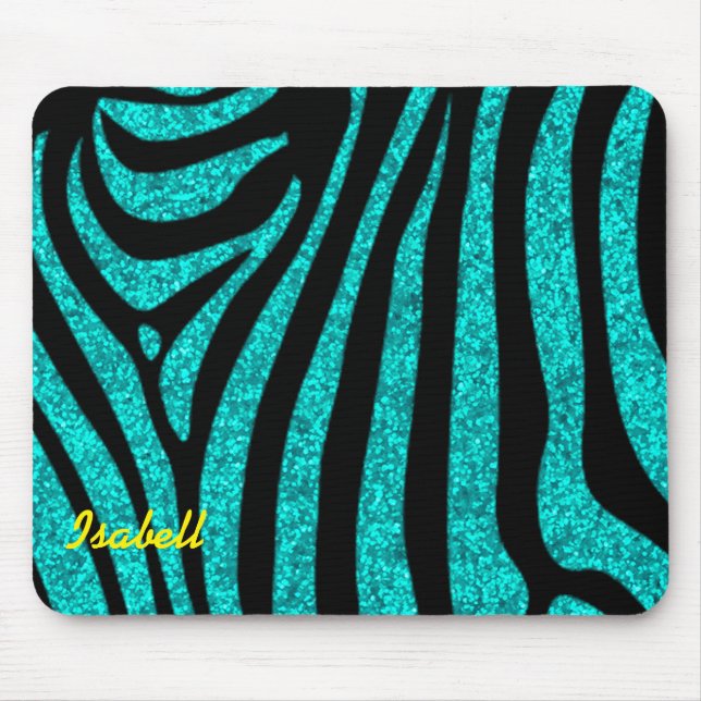 Mousepad Negra Zebra Strike Nome Largura (Frente)