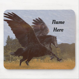 Mousepad Negro Pegasus