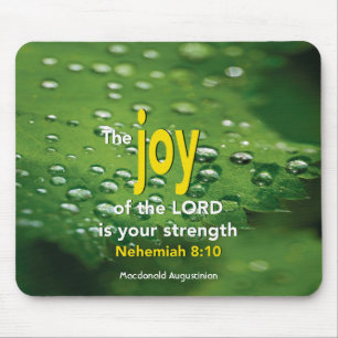 Mousepad Nehemiah 8:10 JOY DO SENHOR Personalizado