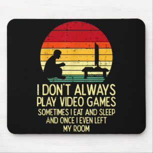 Mousepad Nem Sempre Jogam Video Games Gamer Retro Homens Ra