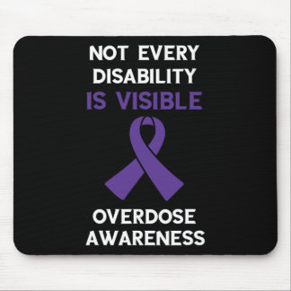 Mousepad Nem toda deficiência laço roxo de overdose Conscie
